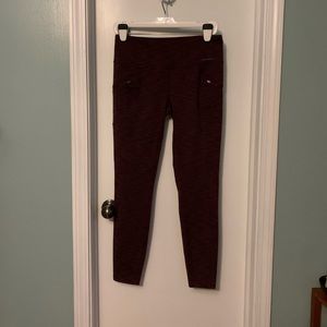 NWOT Burgundy Eddie Bauer Leggings